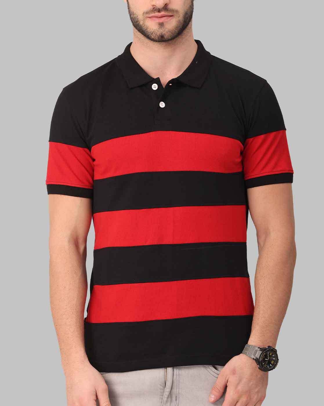 Buy Red & Black Tshirts for Men by TOG MEN'S - UNIQUE OUTFIT Online |  