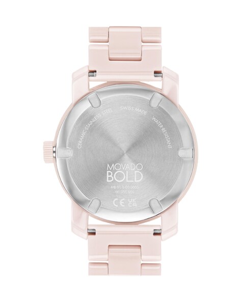 movado pink watch