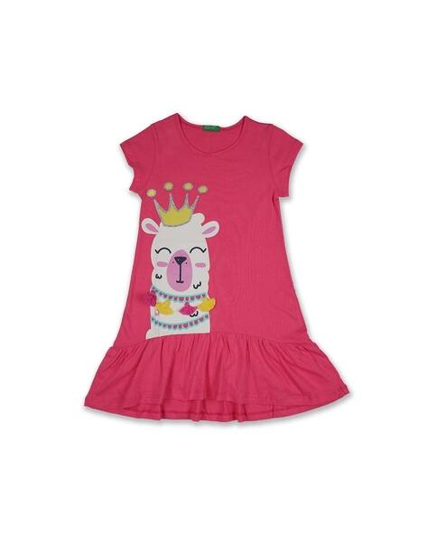 Graphic Print A-line Dress