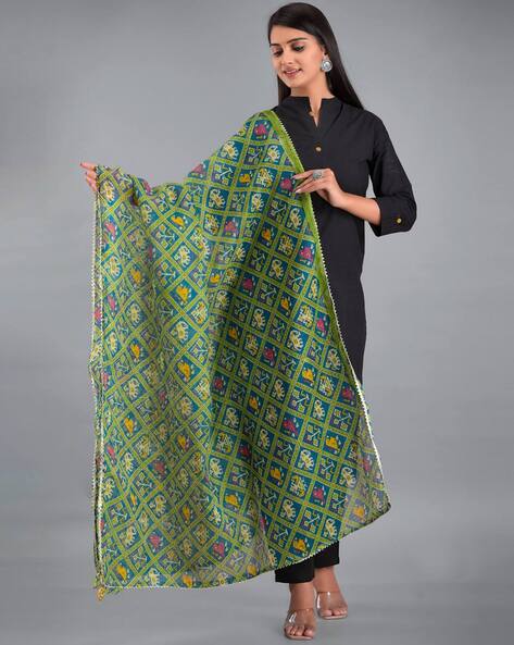 Printed Dupatta with Border Price in India