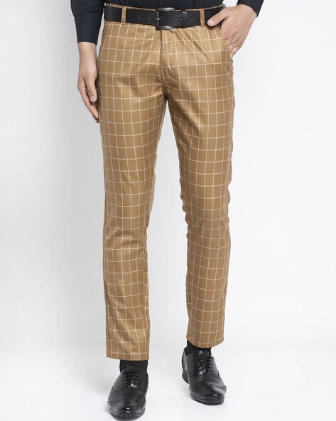 VAN HEUSEN Slim Fit Men Beige Trousers - Buy VAN HEUSEN Slim Fit Men Beige  Trousers Online at Best Prices in India | Flipkart.com