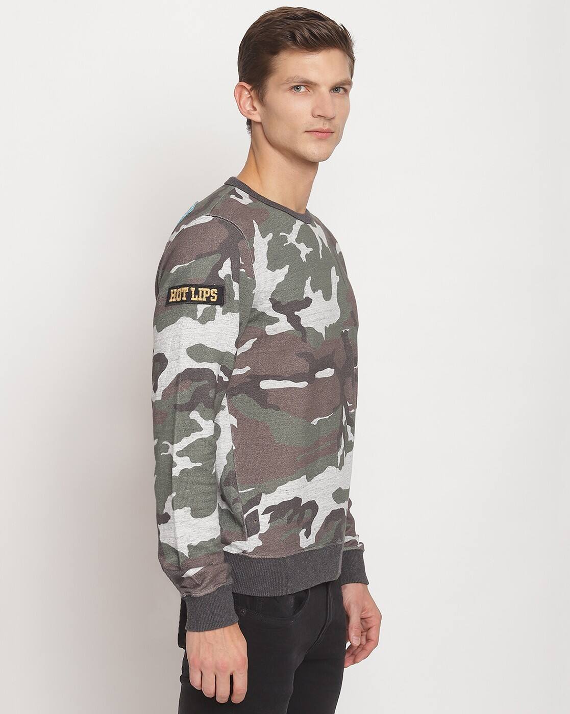 Army Inspired Camouflage Sweatshirt
