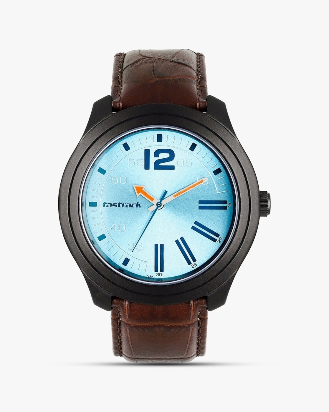 Fastrack blue leather hot sale analog watch