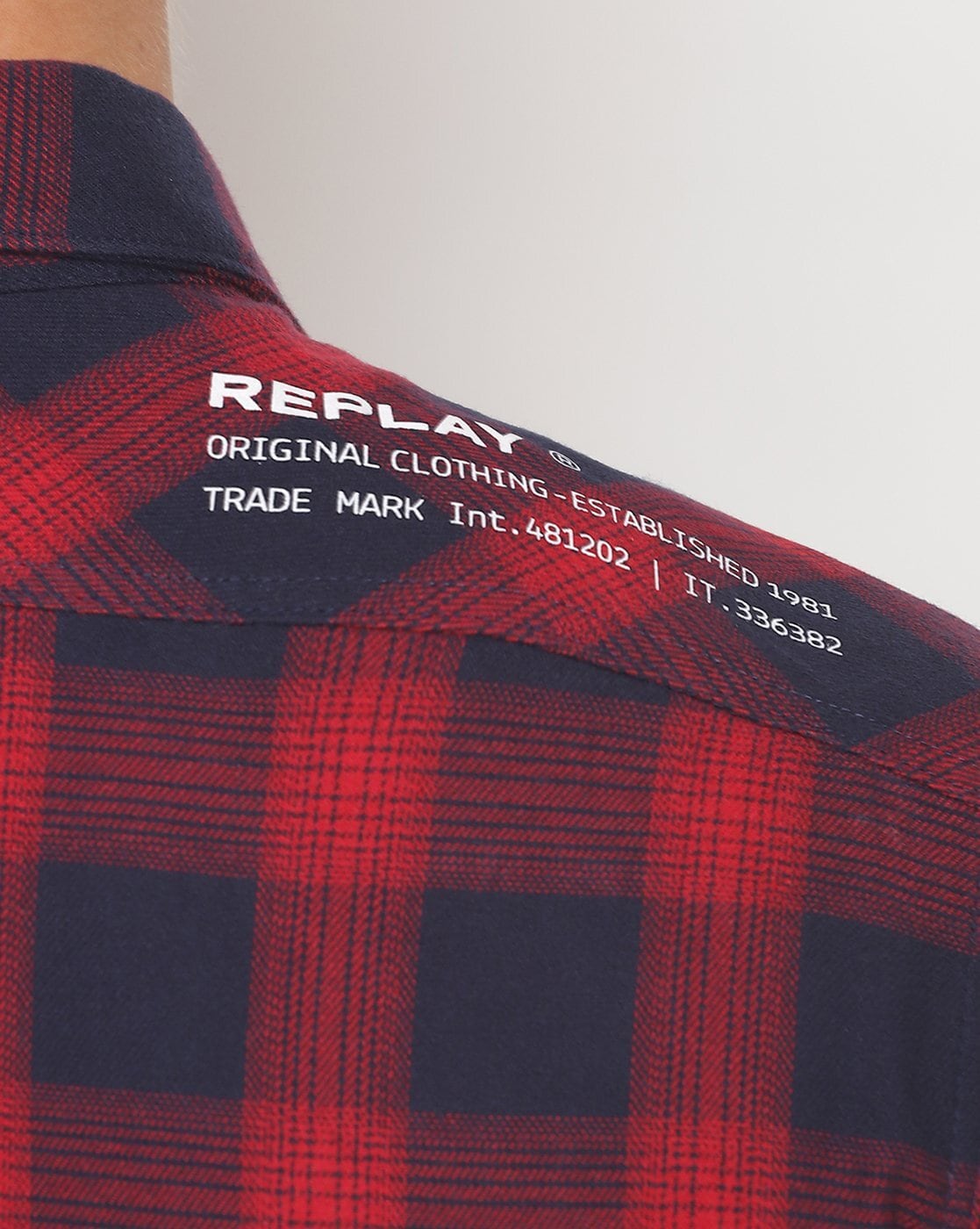 VINTAGE Checks Red & Blue Flannel Shirt