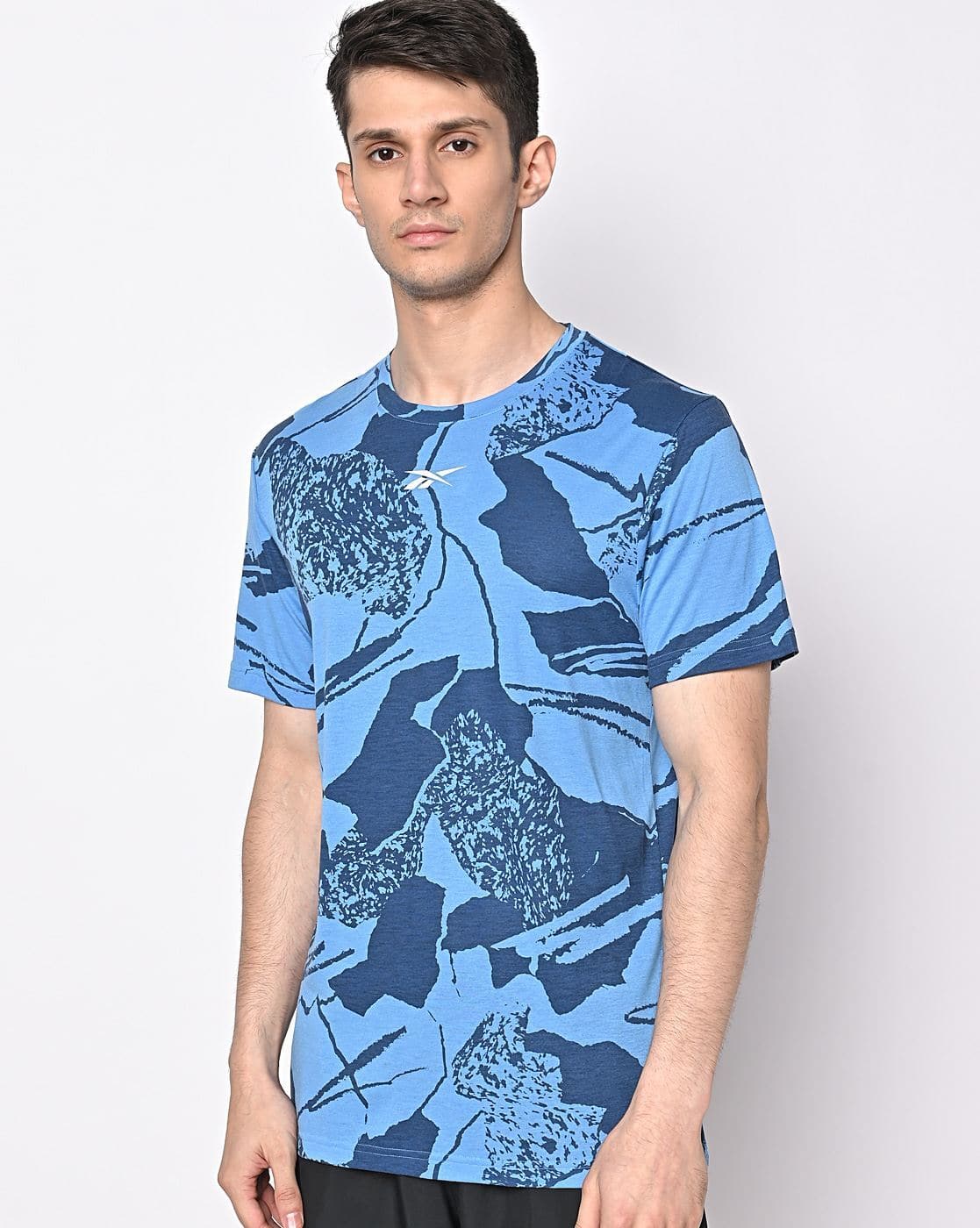 Printed Crew-Neck T-shirt with Logo Print