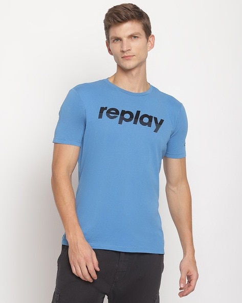 Buy Blue Tshirts for Men by REPLAY Online