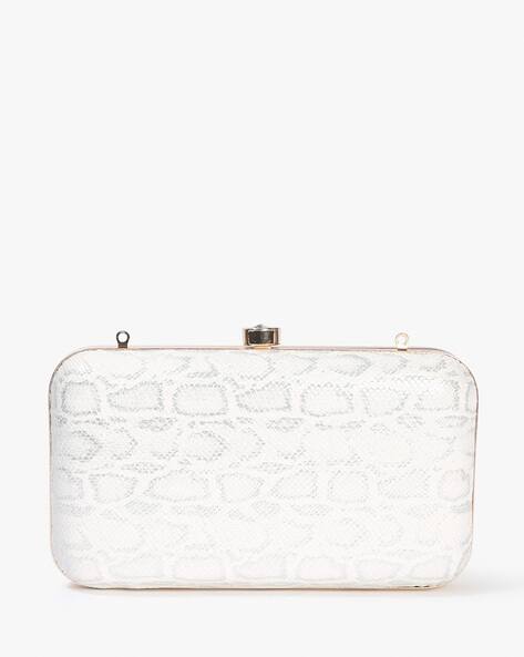 LAVIE Reptilian Print Clutch with Chain Strap