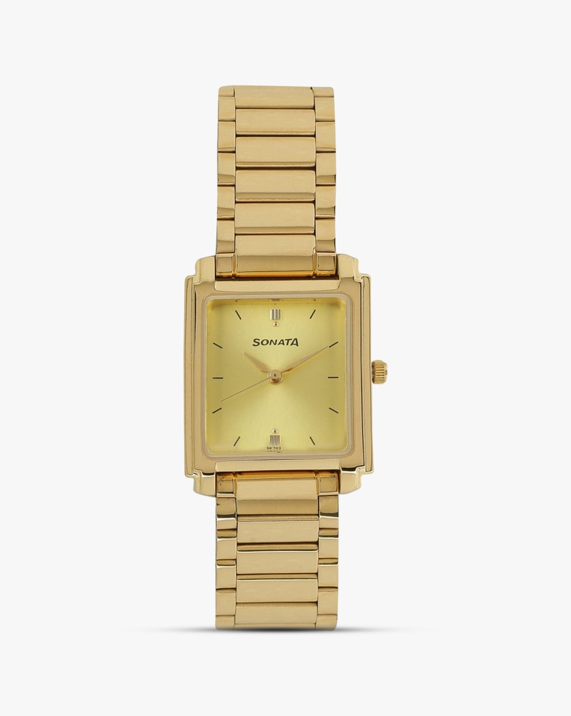 Buy Sonata Men Gold-Toned Analogue Watch NK7078YM02 - Watches for Men  4451904 | Myntra