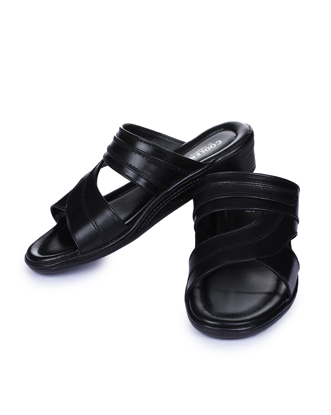 Coolers (from Liberty) Men's Black Leather Sandals and Floaters - 9 UK  (2013-24) : Amazon.in: Fashion