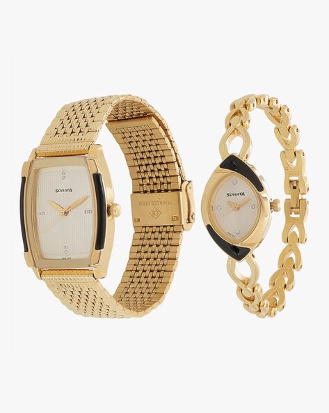 Sonata watches hot sale couple set