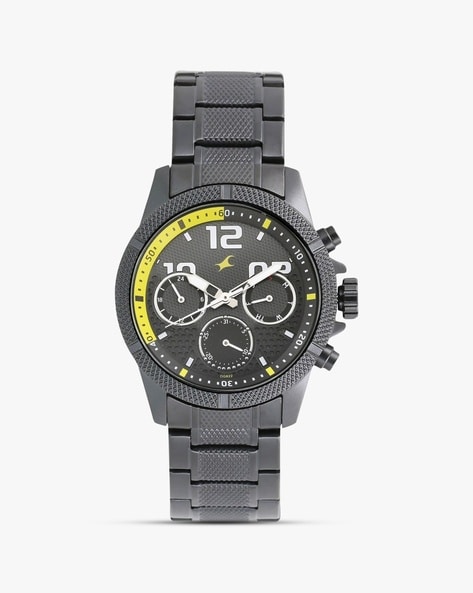 Fastrack watches for hot sale mens black metal