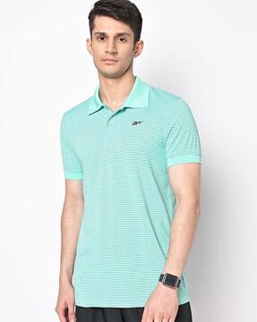 Status Quo Solid Men Polo Neck Green T-shirt