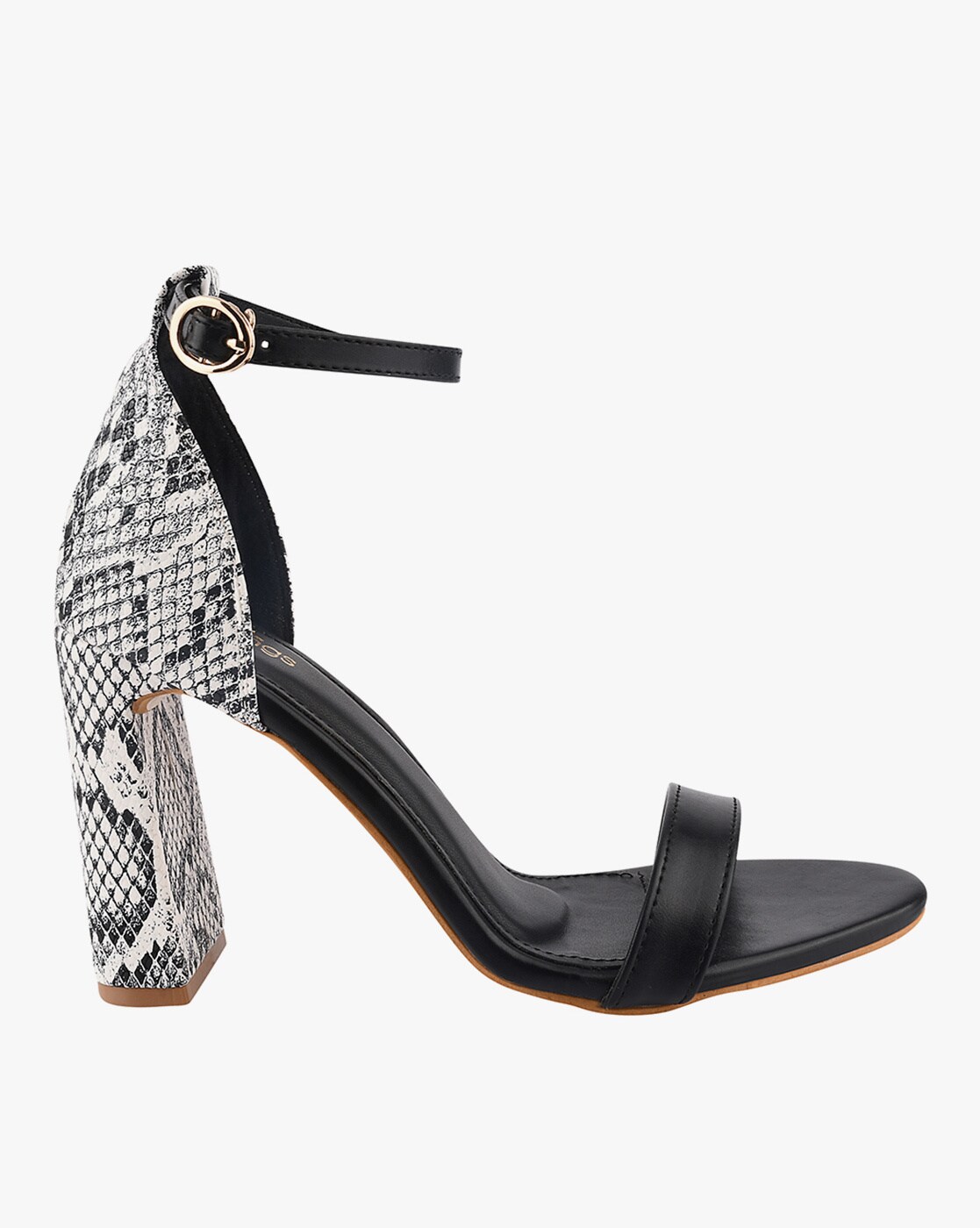 Black snake print discount heels