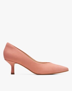 Clarks pink pumps sale