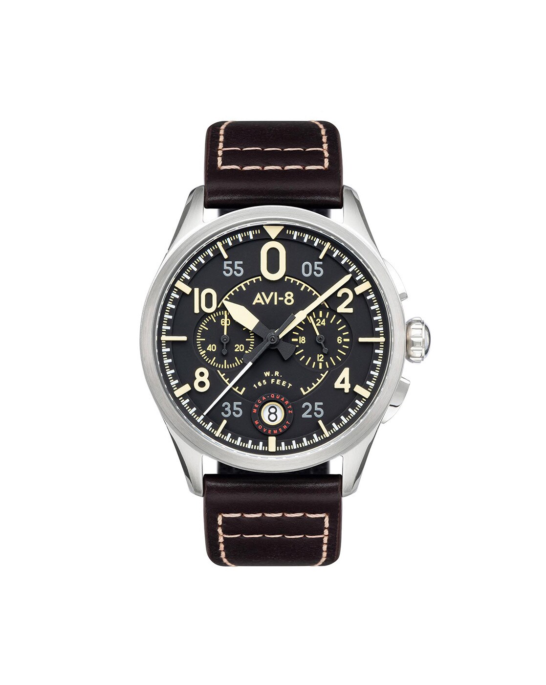 Avi-8 P-51 Mustang Hitchcock Cooperstown Watch Review - 12&60