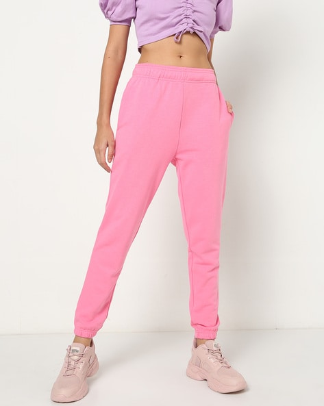 High-Rise Joggers with Elasticated Waistband