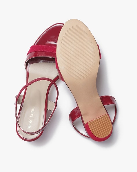 Buy Cherry Red Heeled Sandals for Women by Marc Loire Online