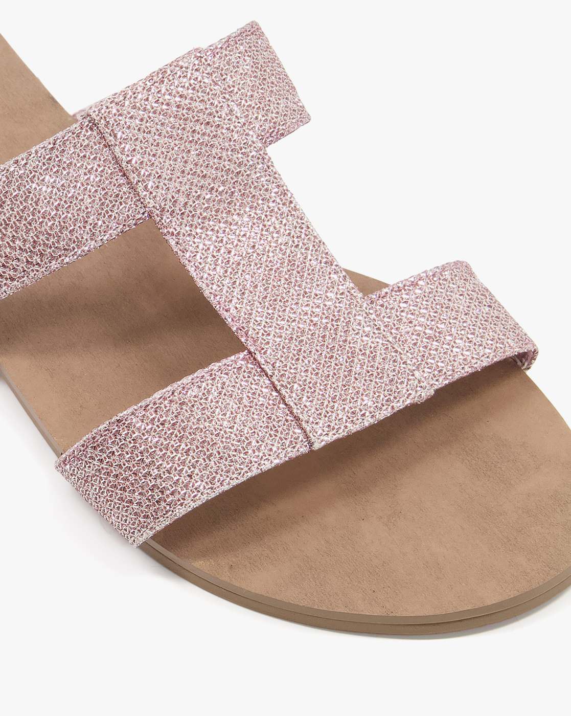 Glitzy on sale flat sandals