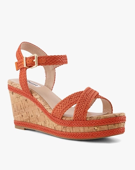 Buy Red Heeled Sandals for Women by Dune London Online Ajio