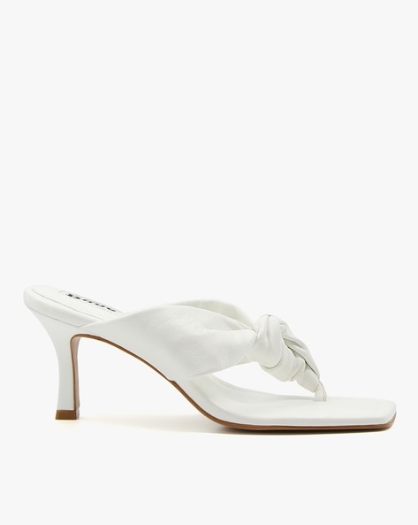 Buy White Heeled Sandals For Women By Dune London Online | Ajio.Com