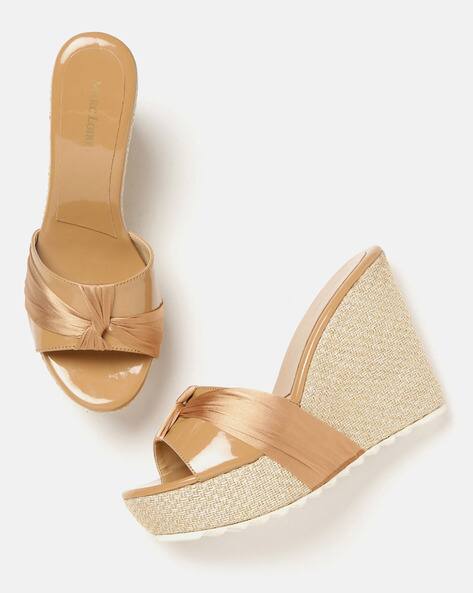 Marc Loire Slip-On Wedges with Fabric Panel