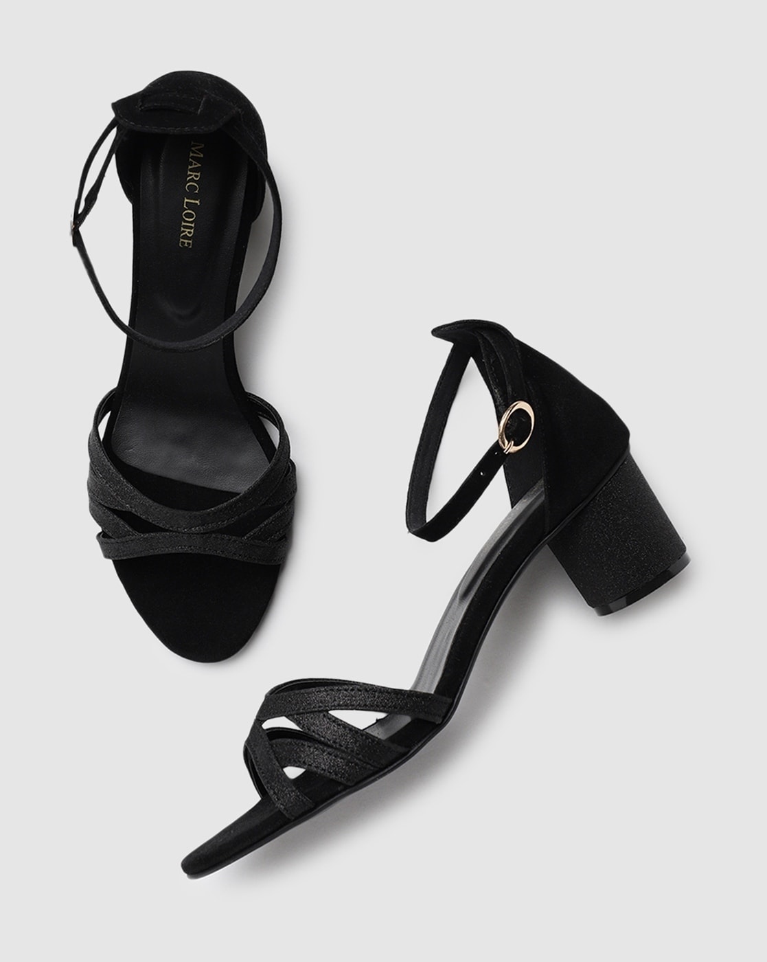 Buy Marc Loire Black & White Printed PU Work Block Pumps - Heels for Women  19769332 | Myntra