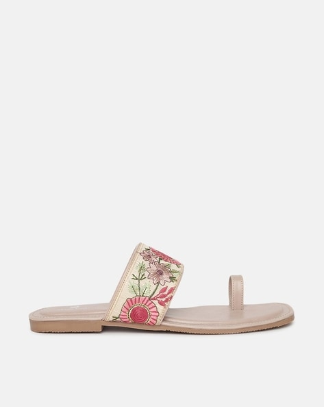 Buy Cream Flat Sandals for Women by Marc Loire Online