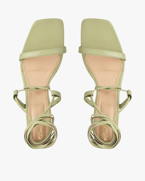 Sandals - Dark khaki green - Ladies | H&M IN