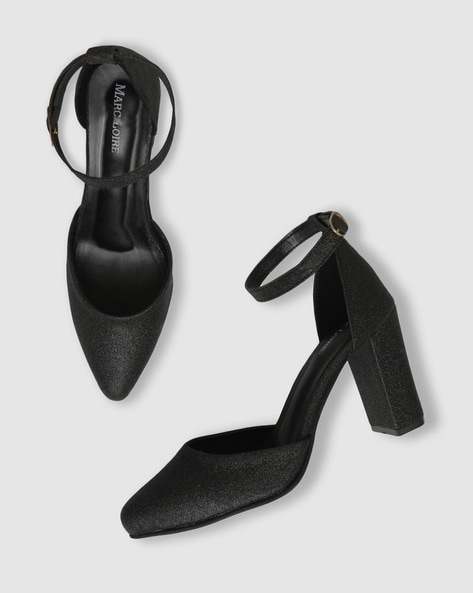 Buy Black Heeled Sandals for Women by Marc Loire Online Ajio