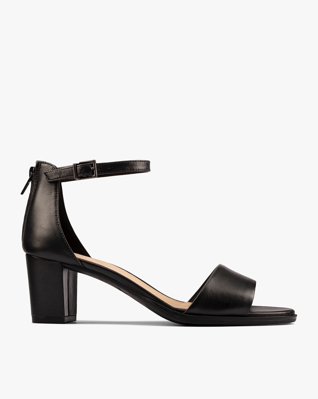 Buy LEMON & PEPPER Black Womens Black Block Heel Sandals | Shoppers Stop