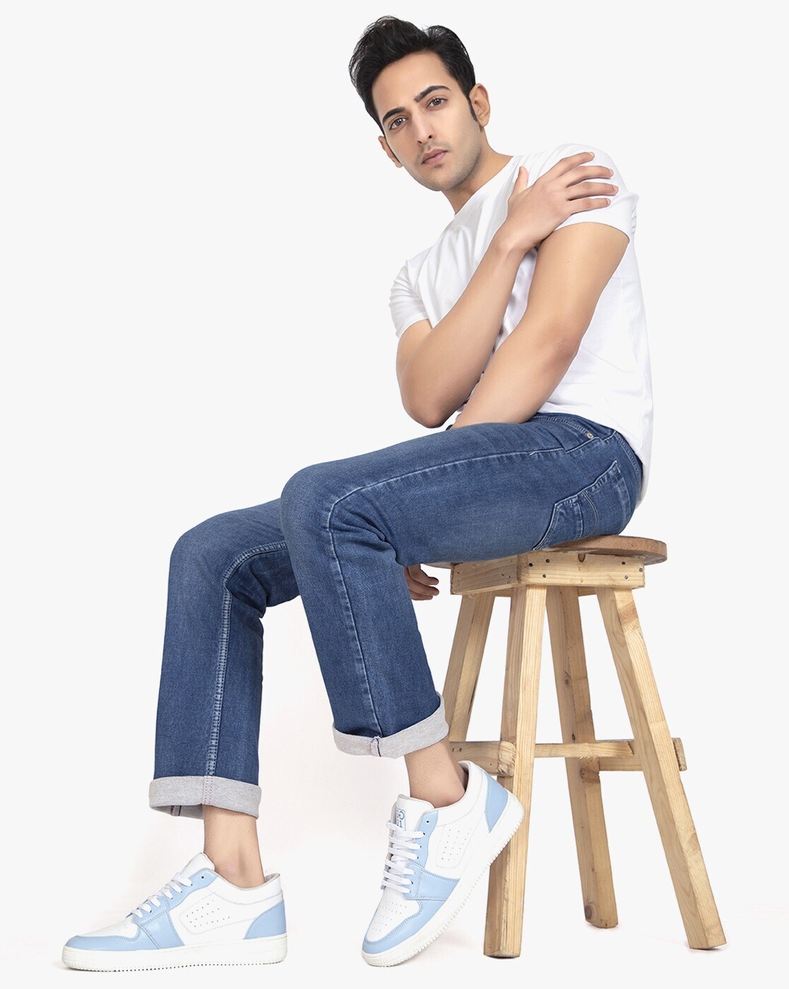 go21 colourblock lace up sneakers with perforations