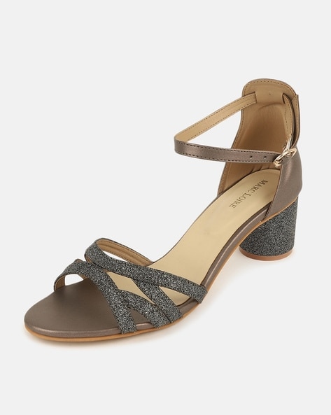 Grey heeled sandals outlet uk