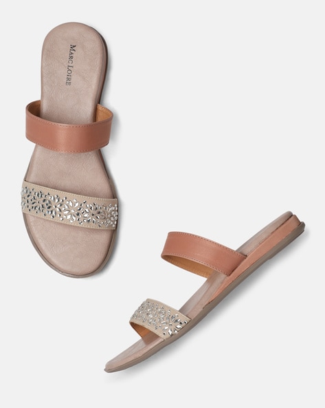 Buy Cream Flat Sandals for Women by Marc Loire Online