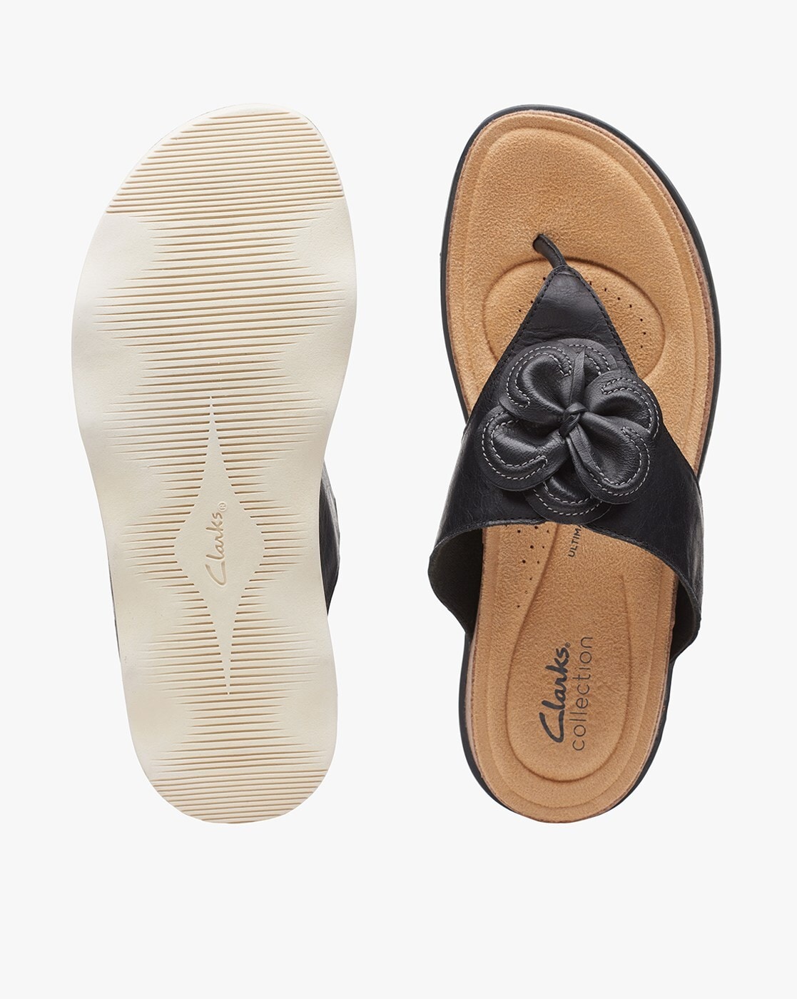 Buy Clarks Trisand Post Black T-Strap Sandals for Men at Best Price @ Tata  CLiQ