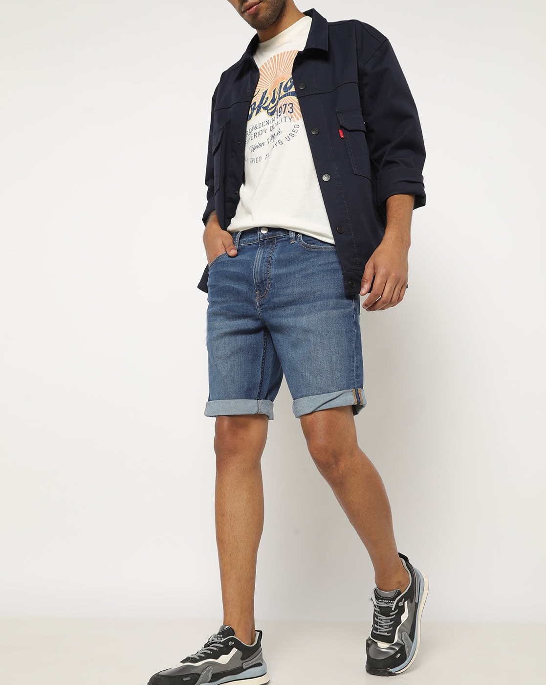 Buy Blue Shorts & 3/4ths for Men by Calvin Klein Jeans Online 