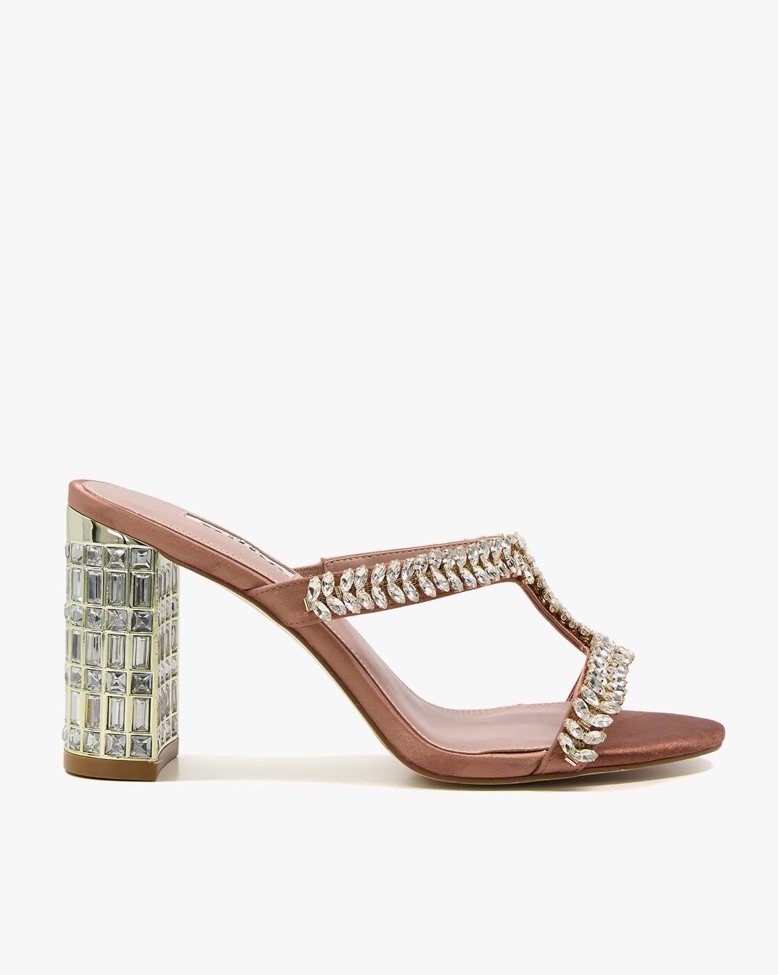 Buy Brown Heeled Sandals for Women by Dune London Online | Ajio.com