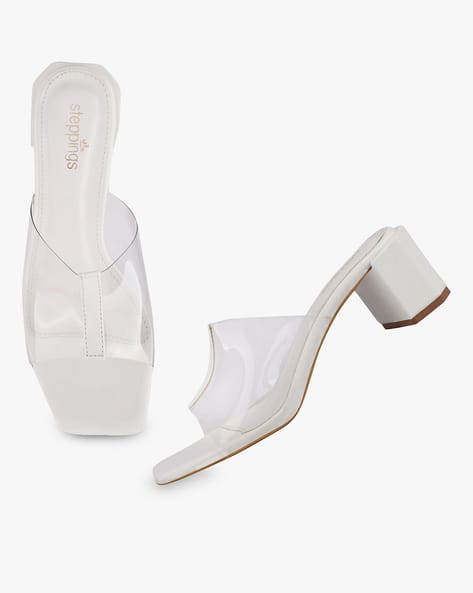 Buy Clear Heeled Sandals for Women by Steppings Online