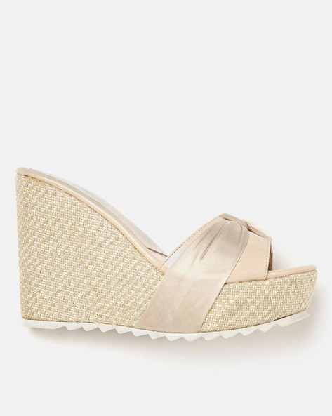 Buy Cream Heeled Sandals for Women by Marc Loire Online Ajio