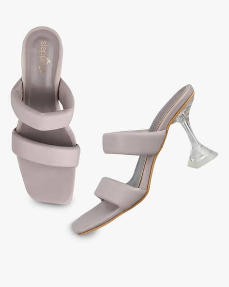 Buy Purple Heeled Sandals for Women by Steppings Online