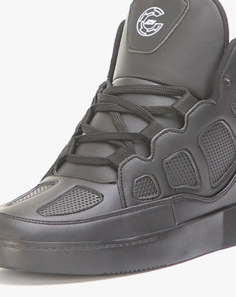 Louis Vuitton Leather Higbh-Top Sneakers - Black Sneakers, Shoes