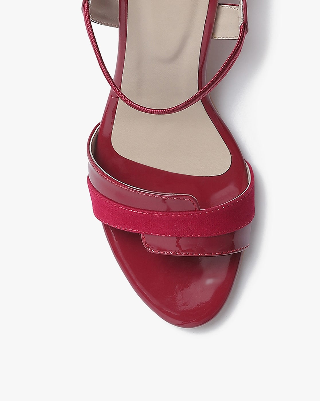 Buy Cherry Red Heeled Sandals for Women by Marc Loire Online