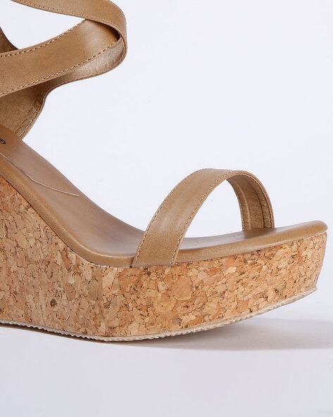 Buy Tan Heeled Sandals for Women by Marc Loire Online