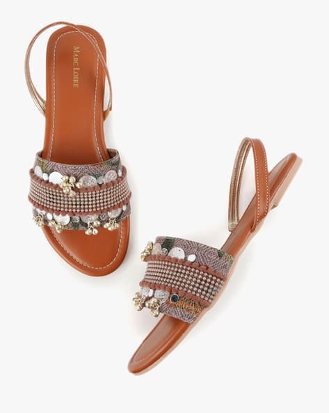 Buy Tan Flat Sandals for Women by Marc 