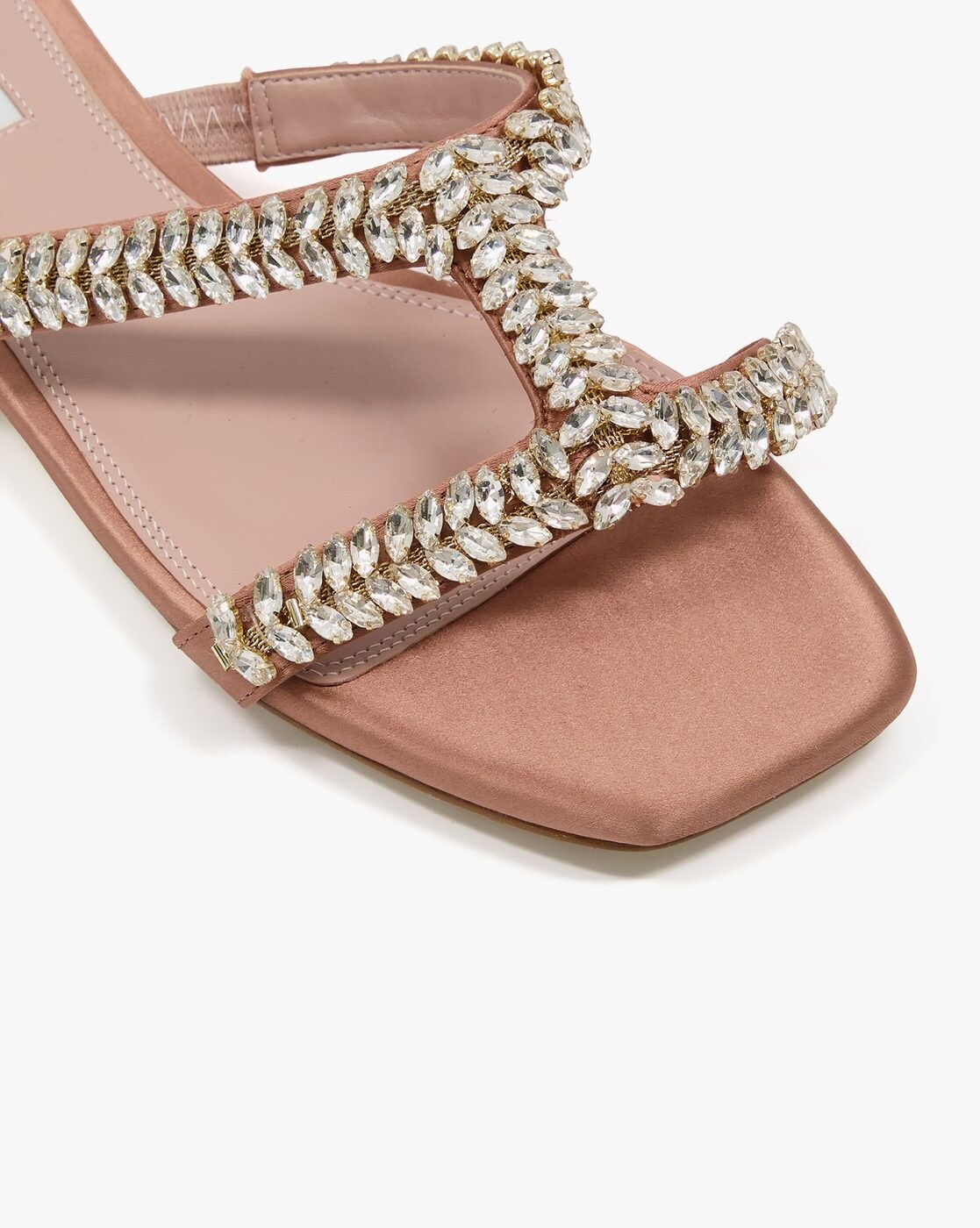 Celia Crystal Embellished Metallic Flat Sandal | Michael Kors