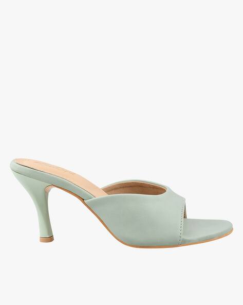 Buy Mint Green Heeled Sandals for Women by Everqupid Online