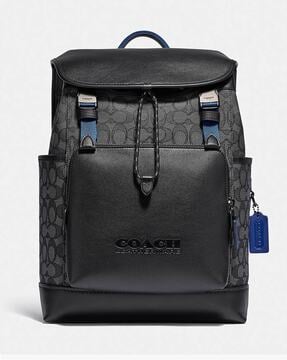 Coach backpack leather discount mens