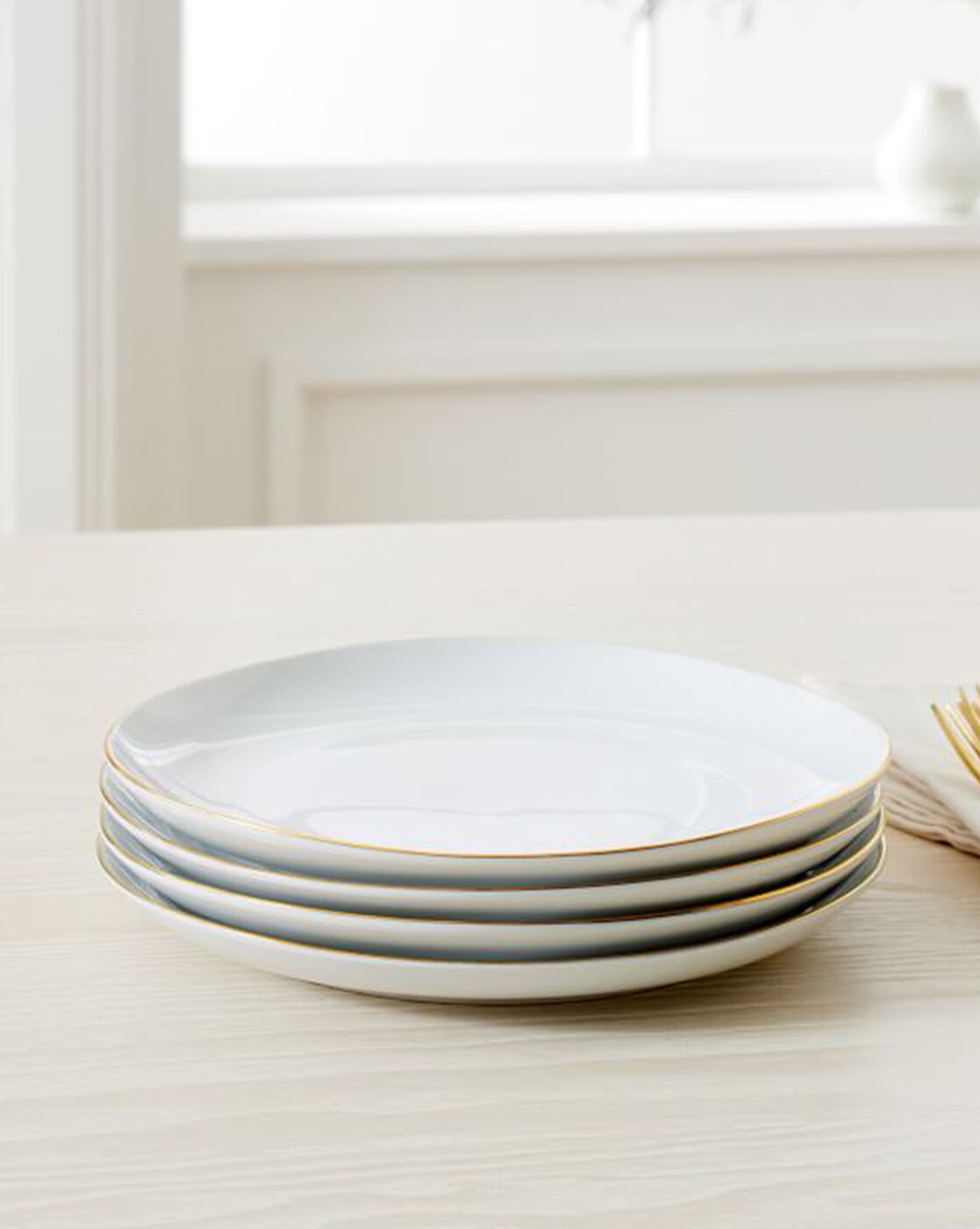 Buy West Elm Set of 4 Straight-Sided Stoneware Salad Plates