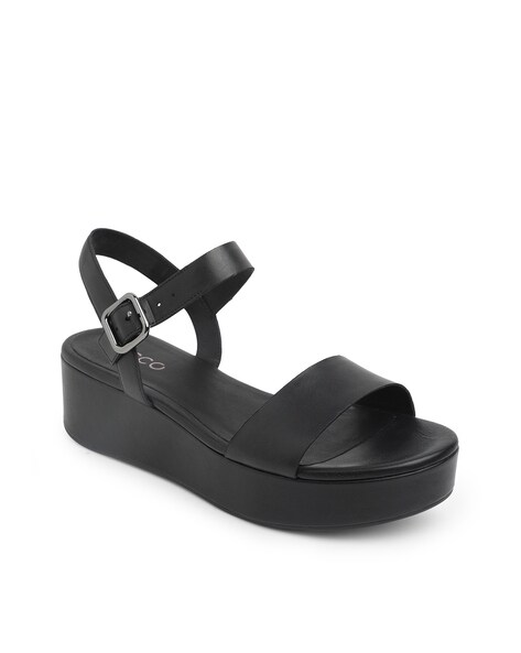 Buy Black Heeled Sandals for Women by ECCO Online Ajio