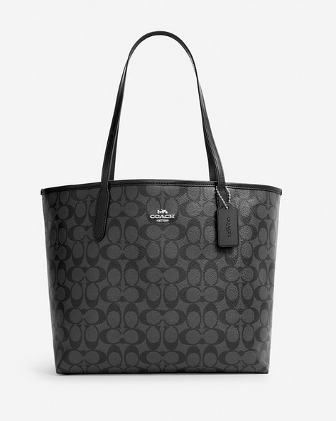 Coach logo-embossed Leather Tote Bag - Farfetch