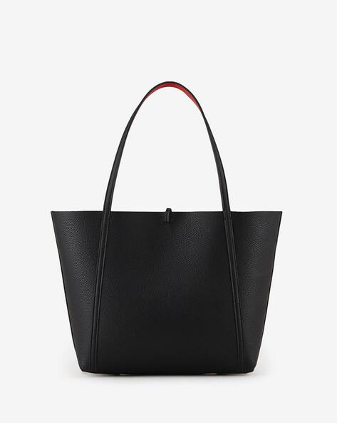 Zara reversible tote bag black and red Clearance